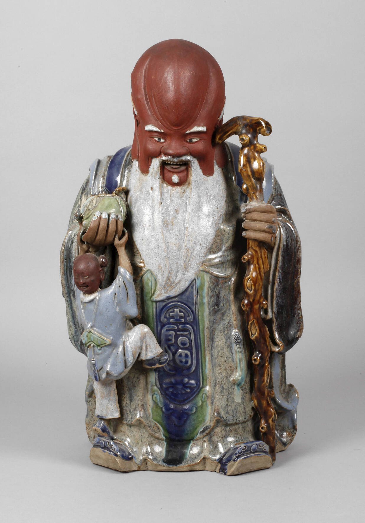 Keramikfigur Glücksgott Shou