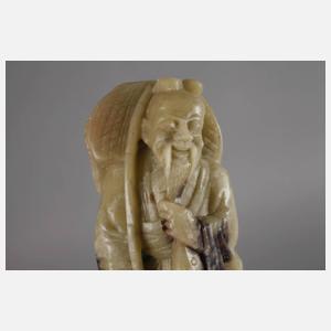 Figürliche Specksteinschnitzerei