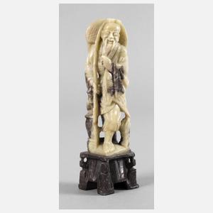 Figürliche Specksteinschnitzerei