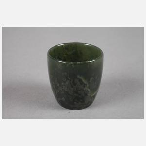 Becher und Schale Jade