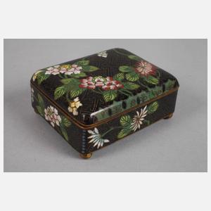 Drei Deckeldosen Cloisonné