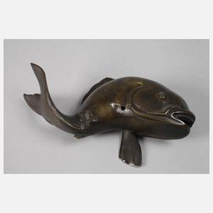 Bronzeplastik Karpfen