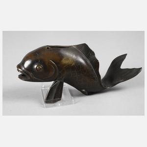 Bronzeplastik Karpfen