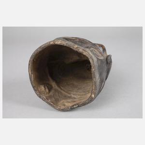 Bronzeplastik sitzender Luohan