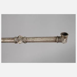 Zwei Opiumpfeifen Silber