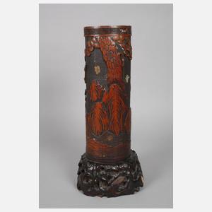 Paar große Pinselbecher