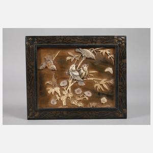 Drei Intarsienarbeiten