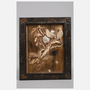 Drei Intarsienarbeiten