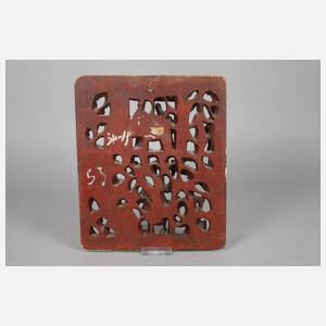 Prächtige Reliefschnitzerei