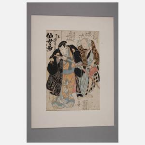 Farbholzschnitt Japan