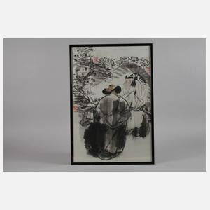 Tuschzeichnung China