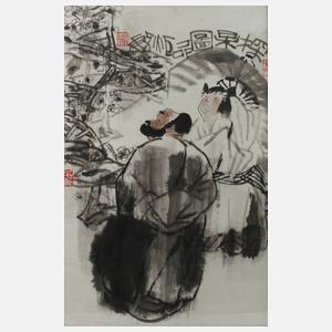 Tuschzeichnung China