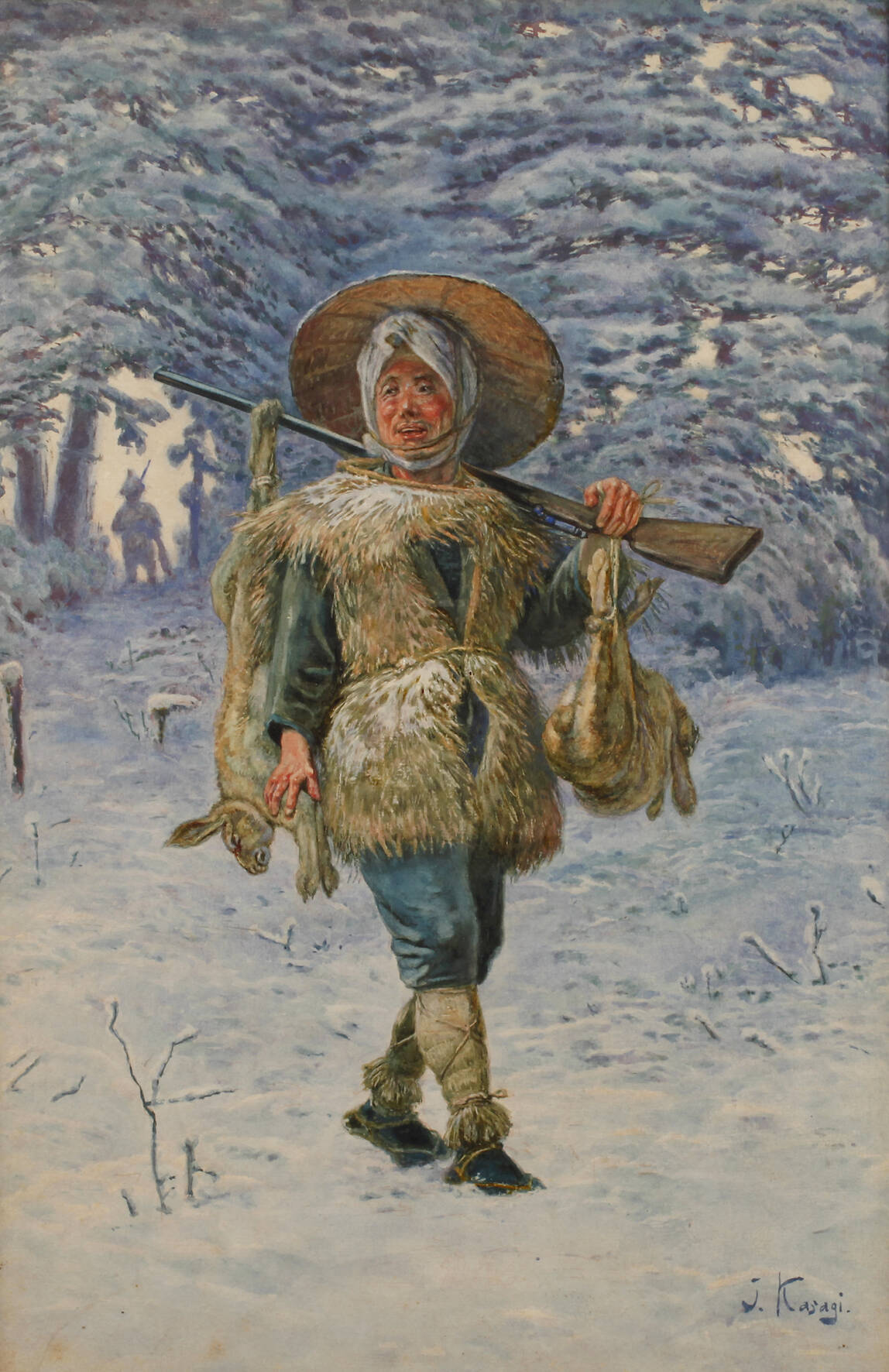 Jirokichi Kasagi, Hasenjäger