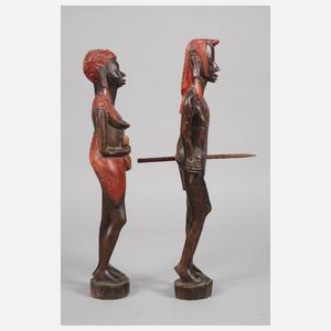 Zwei figürliche Schnitzereien