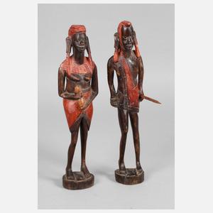 Zwei figürliche Schnitzereien