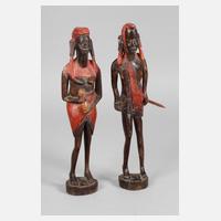 Zwei figürliche Schnitzereien111