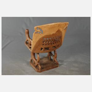 Prunksitz eines Stammesoberhaupts