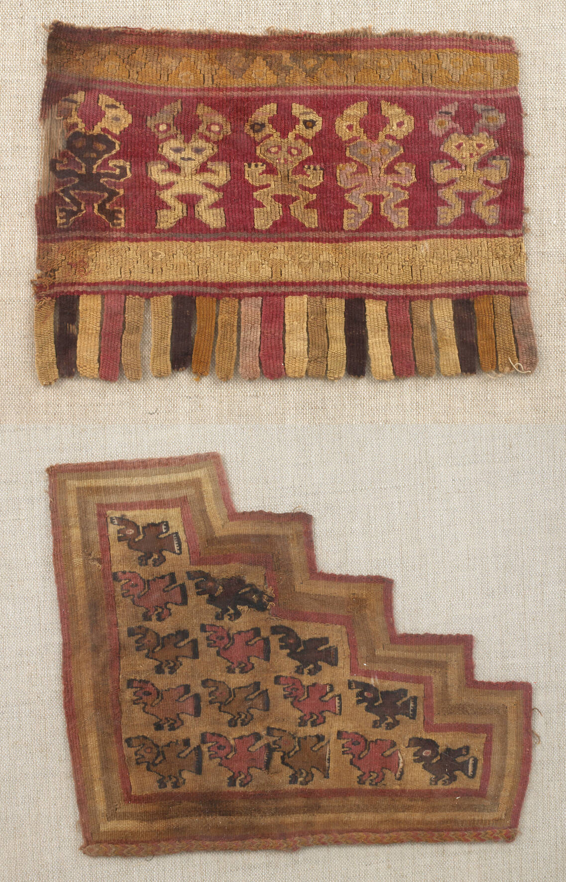 Paar Chimú Textilfragmente
