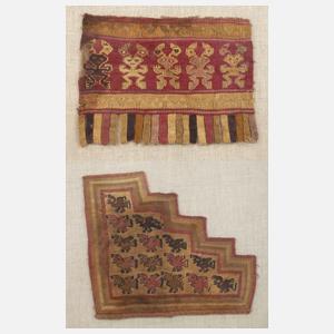 Paar Chimú Textilfragmente