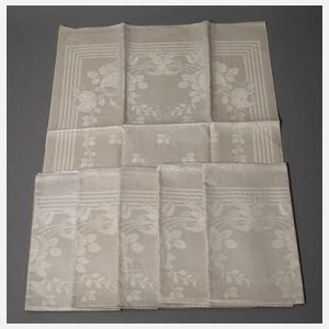 Sechs Handtücher Jugendstil