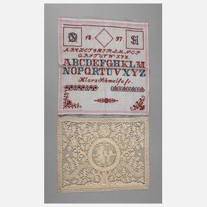 Plauener Spitzendeckchen und Mustertuch