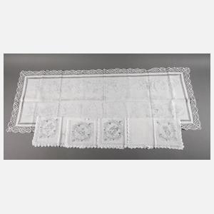 Tischgarnitur mit Zwergenmotiv