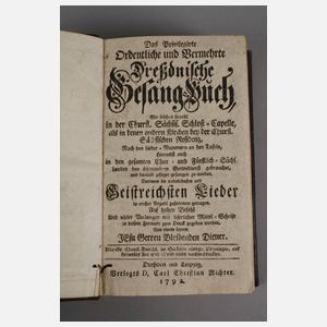 Gesangbuch Dresden 1792