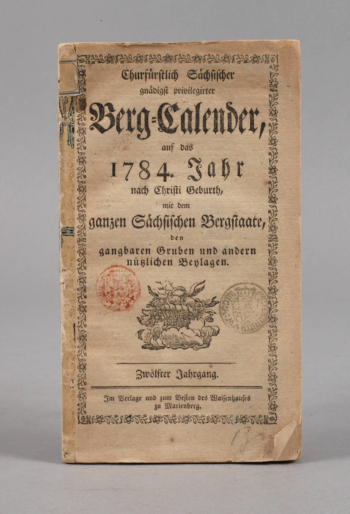 Berg-Calender auf das Jahr 1784
