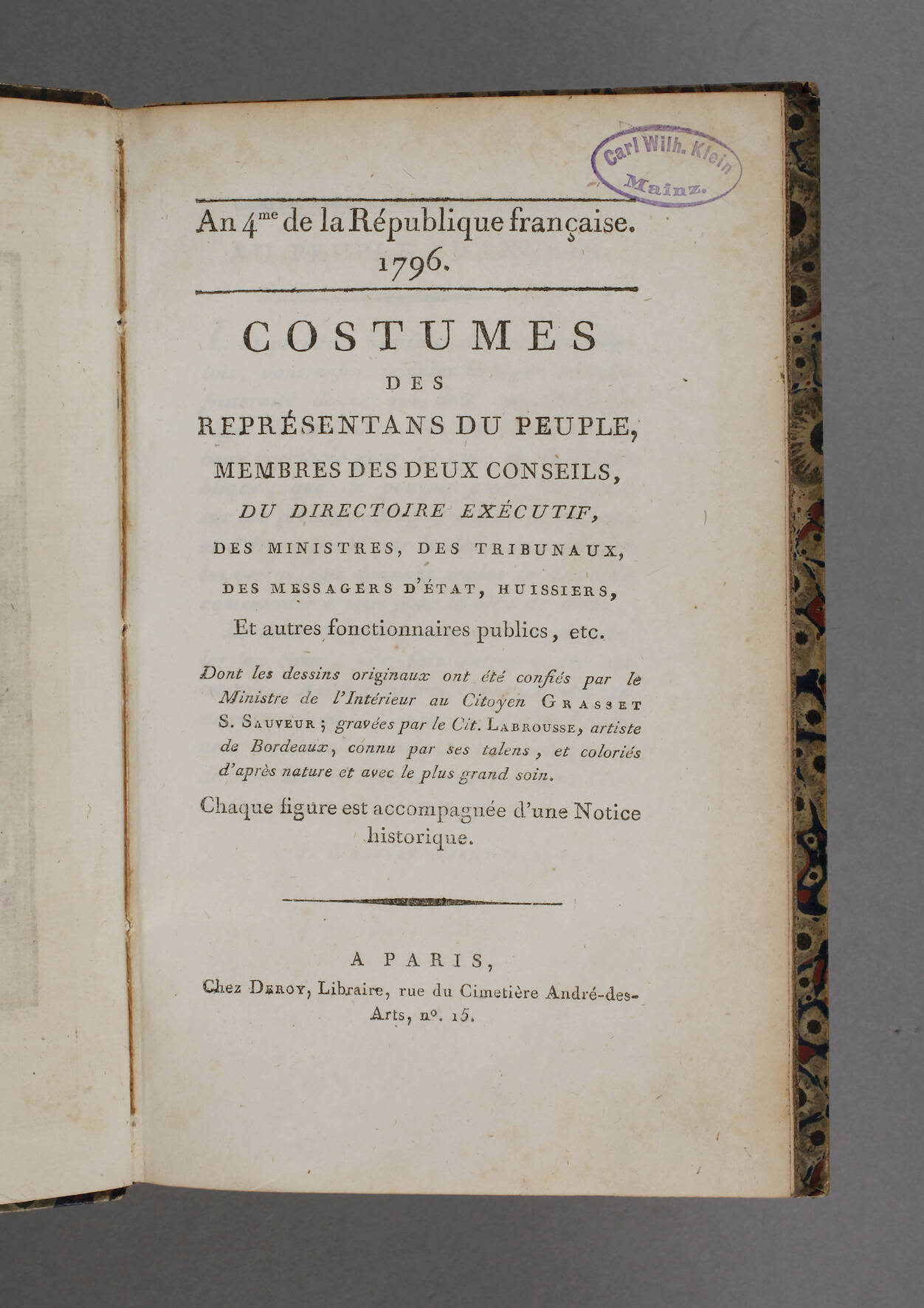 Costumes des Représentans du Peuple
