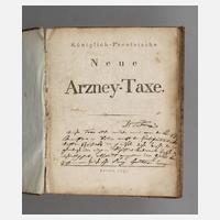 Königlich-Preußische Neue Arzney-Taxe111