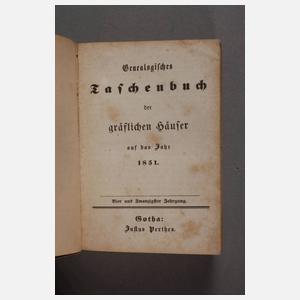 Konvolut Genealogische Taschenbücher