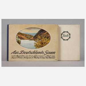 Zwei Bände Buchschmuck Ernst Liebermann