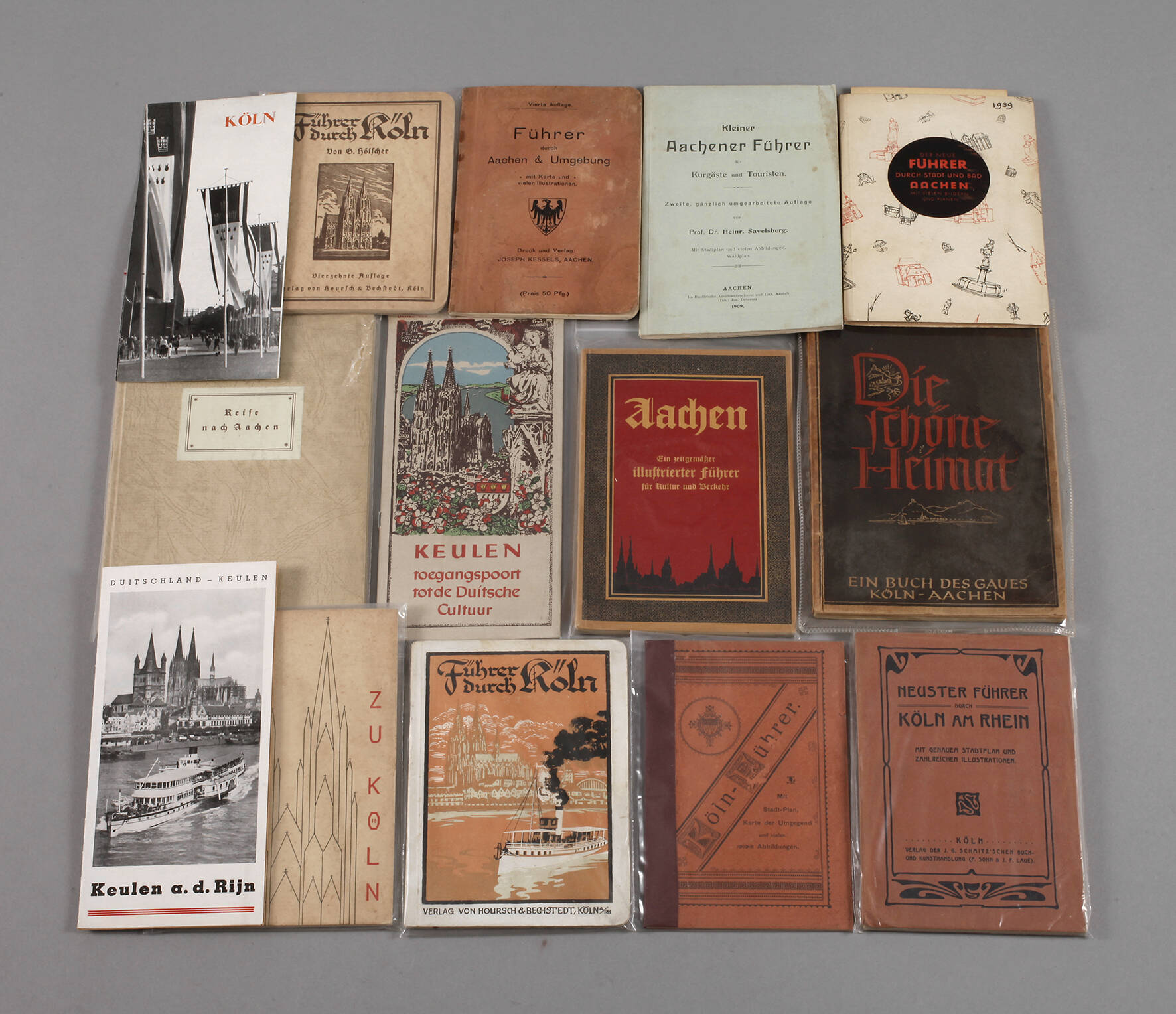 Konvolut Reiseführer Köln und Aachen