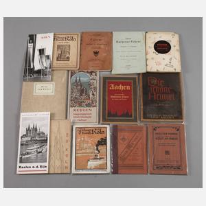 Konvolut Reiseführer Köln und Aachen