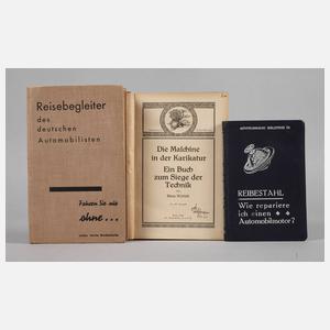 Drei Bücher Automobil