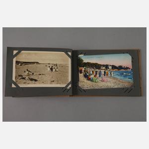 Paar Ansichtskartenalben Ostsee und Bademode