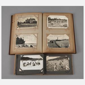 Paar Ansichtskartenalben Ostsee und Bademode