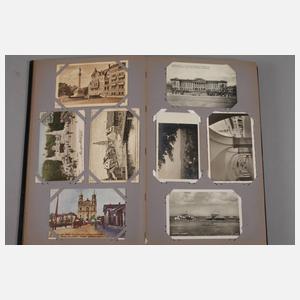 Zwei Alben Ansichtskarten Ostgebiete