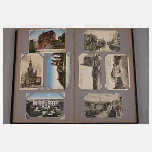 Zwei Alben Ansichtskarten Ostgebiete