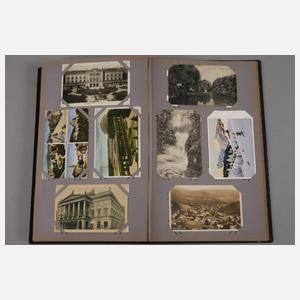 Zwei Alben Ansichtskarten Ostgebiete