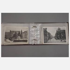 Zwei Alben Ansichtskarten Ostgebiete