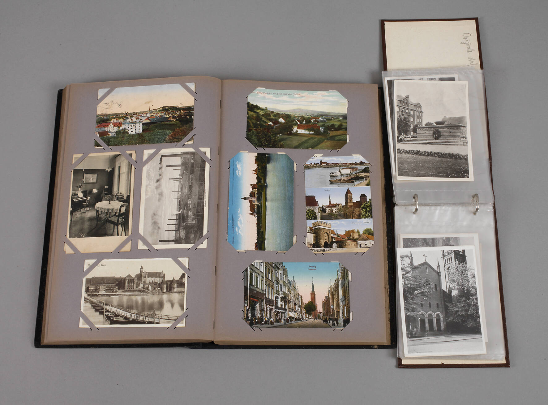 Zwei Alben Ansichtskarten Ostgebiete