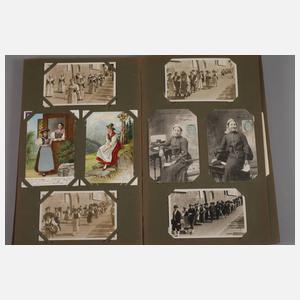 Ansichtskartenalbum Thema Trachten