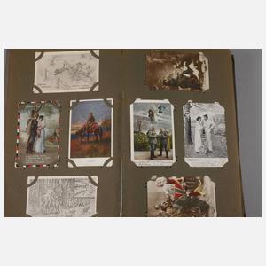 Ansichtskartenalbum Militaria