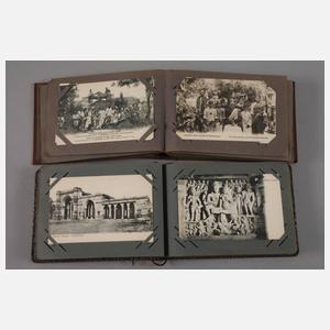 Paar Ansichtskartenalben Asien