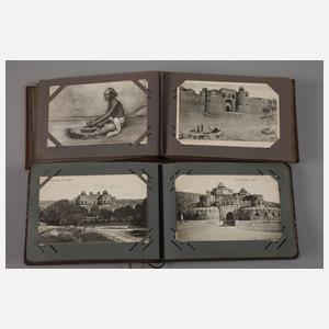 Paar Ansichtskartenalben Asien