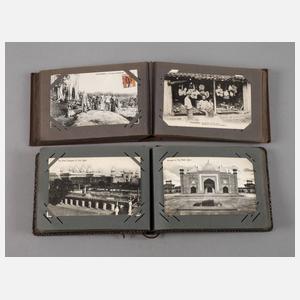 Paar Ansichtskartenalben Asien