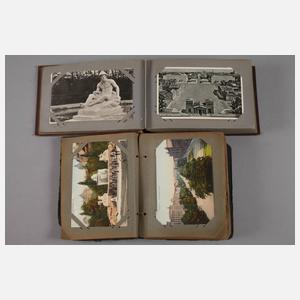 Zwei Ansichtskartenalben München