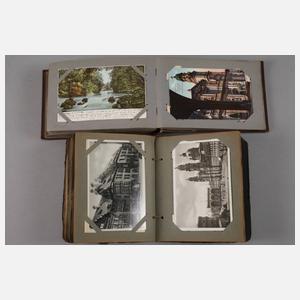 Zwei Ansichtskartenalben München