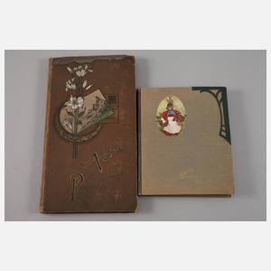 Paar Postkartenalben Hund und Katze